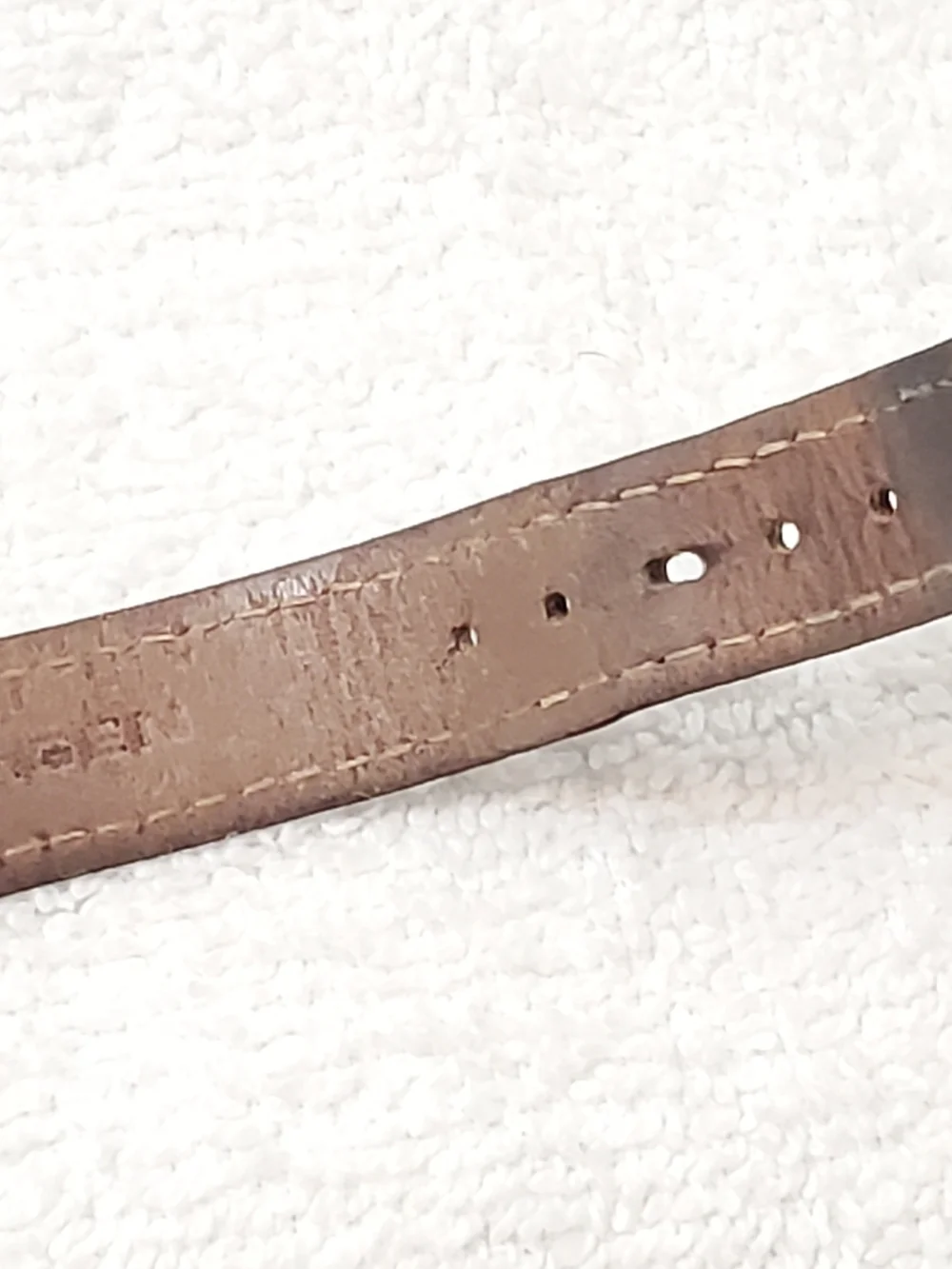 Vintage Skagen Denmark Women's Quartz Watch Black Leather Strap Silver Dial